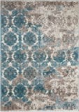 Nourison Karma Krm05 Ivory-Blue Area Rug