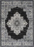 Nourison Passion PSN03 Black Ivory Area Rug