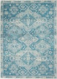 Nourison Tranquil TRA13 Light Blue - Ivory Area Rug