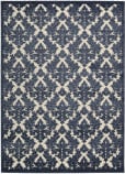 Nourison Ultima Ul632 Ivory Blue Area Rug