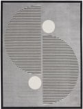 Nourison Home Modern Passion Mdp02 Grey - Black Area Rug