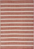 Nourison Home Positano Pos03 Terracotta Ivory Area Rug