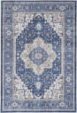 Nourison Home Fulton Ful10 Navy Ivory Area Rug