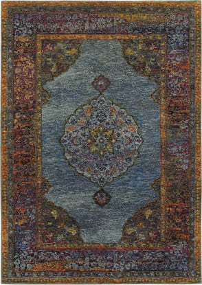 Oriental Weavers Toscana 9537B Blue Orange Area Rug – Incredible Rugs and  Decor