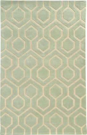 Helmsburg 7x9 Abstract Dark Green Rug - Clearance