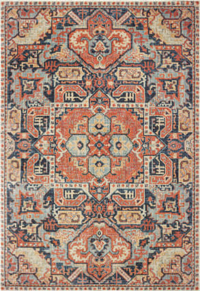 Oriental Weavers Toscana 9537C Orange Blue Area Rug – Incredible Rugs and  Decor