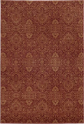 Tommy Bahama Atrium Red/Brown Area Rug - 8' x 10' 