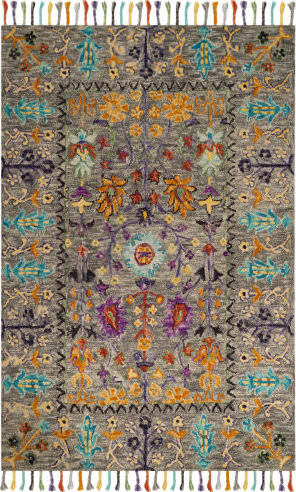 Blossom Blm702 Hand Tufted Rug - Grey/multi - 5'x8' - Safavieh