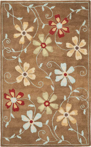 SAFAVIEH Blossom BLM917A Hand-hooked Rust / Multi Rug 2' x 3', 2' x 3' -  Kroger