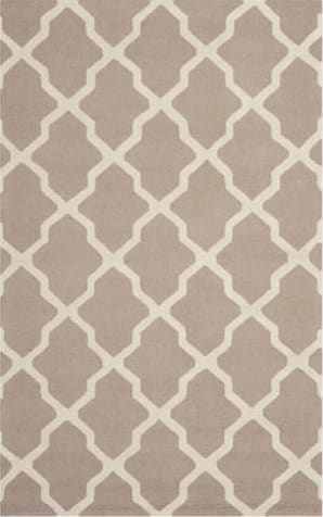 Chain Border Design Cut to Size Beige Color 31 .5 Width x Your Choice Length Custom Size Slip Resistant Runner Rug