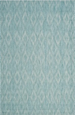 Safavieh Courtyard CY8680-37221 5'3 x 7'7 Turquoise Area Rug