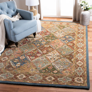 Braided BRD313 Hand Woven Area Rug - Brown/Multi - 6'x9' Oval - Safavieh in  2023