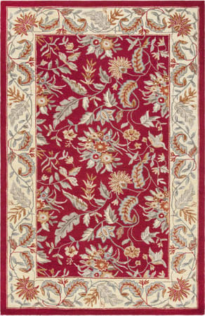 Safavieh Chelsea Collection HK725A Hand-Hooked French Country Wool Area Rug,  5'6 x 5'6 Round, Multi 