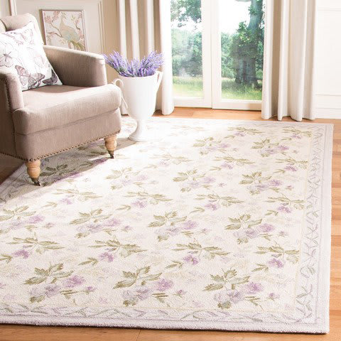 SAFAVIEH Chelsea Sage 4 ft. x 4 ft. Round Border Area Rug HK331C