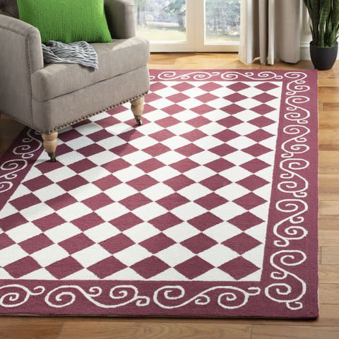 Mark&Day Area Rugs, 9x12 Paris Traditional Burgundy Area Rug (9' x 12') 