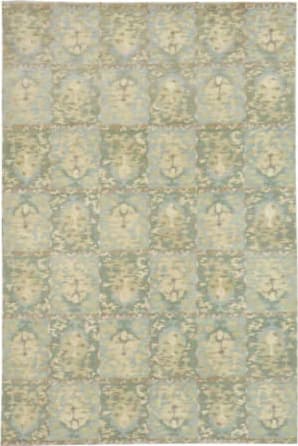 6' x 9' Safavieh Martha Stewart Collection MSR8625B Hand-Knotted Reflection Silk & Wool Area Rug Water 6' x 9' Safavieh Martha Stewart Collection MSR8625B Hand-Knotted Reflection Silk & Wool Area Rug Water