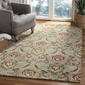 6' x 9' Ivory Multi Safavieh Soho Collection SOH701A Handmade Premium Wool & Viscose Area Rug 6' x 9' Ivory Multi Safavieh Soho Collection SOH701A Handmade Premium Wool & Viscose Area Rug