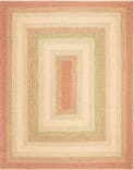 Safavieh Braided BRD303A Rust - Multi Area Rug