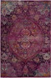 Safavieh Crystal Crs512s Fuchsia - Purple Area Rug