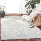 Safavieh Courtyard CY6132-25 Aqua / Cream Area Rug