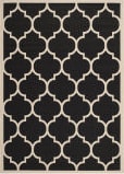 Safavieh Courtyard Cy6914 Black - Beige Area Rug