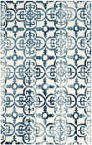 Safavieh Dip Dye Ddy711p Ivory - Navy Area Rug
