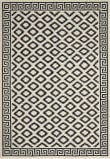 Safavieh Dhurries DHU411A Ivory - Black Area Rug