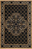 Safavieh Durarug Ezc729d Black - Gold Area Rug