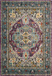 Safavieh Monaco Mnc251l Violet - Light Blue Area Rug