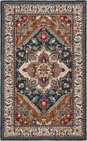 Safavieh HG657N-6R Heritage Traditional Round Hand Hooked Rugs