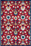 Safavieh Blossom Blm562q Red / Ivory Area Rug