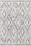 Safavieh Jericho Shag Jer104A Ivory - Black Area Rug