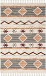 Safavieh Kenya Kny904a Ivory / Black-Orange Area Rug