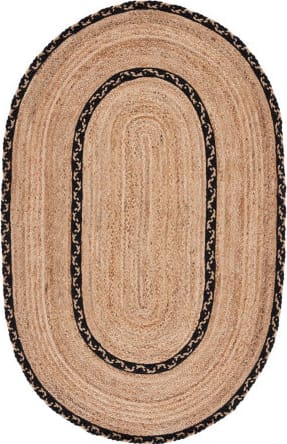  Area Rug (7x9ft Oval Jute Rug) : Home & Kitchen