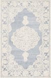 Safavieh Micro-Loop Mlp275M Light Blue / Ivory Area Rug