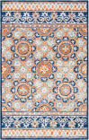 Safavieh Micro-Loop Mlp635T Brown / Blue Area Rug