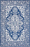 Safavieh Micro-Loop Mlp648N Navy / Ivory Area Rug