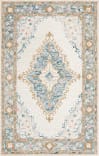 Safavieh Micro-Loop Mlp953A Ivory / Blue Area Rug