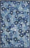 Martha Stewart Poppy Field Msr3625A Azurite Blue Area Rug