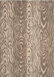 Martha Stewart Layered Faux Bois Msr4126B Coffee / Sand Area Rug