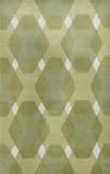 Martha Stewart Overlapping Diamond Msr4558B Green / Multi Area Rug