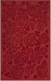 Martha Stewart Block Print Rose Msr4618A Vermillon Area Rug