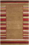 Martha Stewart Striped Border Msr4715B Lead Gray Area Rug