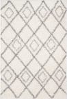 Safavieh Moroccan Tassel Shag Mts335B Ivory / Light Grey Area Rug