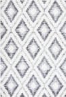 Safavieh Moroccan Tassel Shag Mts610A Ivory / Grey Area Rug