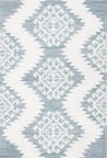 Safavieh Moroccan Tassel Shag Mts652K Teal / Ivory Area Rug