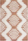 Safavieh Moroccan Tassel Shag Mts652P Orange / Ivory Area Rug