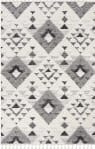 Safavieh Moroccan Tassel Shag Mts688F Ivory / Grey Area Rug