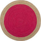 Safavieh Natural Fiber Nf801C Fuchsia / Natural Area Rug