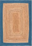 Safavieh Natural Fiber Nfb852M Natural / Blue Area Rug